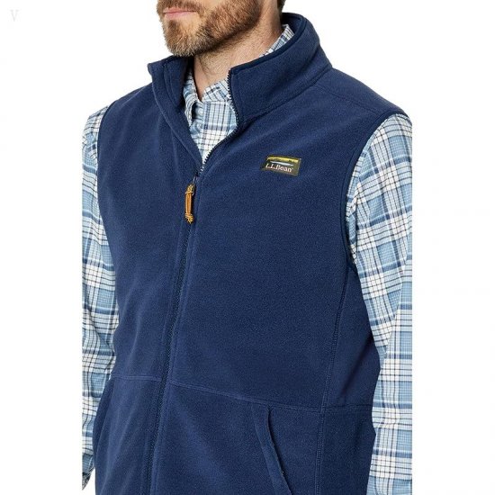 L.L.Bean Mountain Classic Fleece Vest Tall Nautical Navy ID-ESDhBtXc
