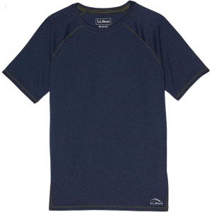 L.L.Bean Trail Tee Short Sleeve (Big Kids) Carbon Navy ID-abJMsvVD