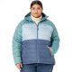 L.L.Bean Plus Size Down Hooded Jacket Color-Block Vintage Indigo/Mineral Blue ID-itcCtQeN L.L.Bean Plus Size Down Hooded Jacket Color-Block Vintage Indigo/Mineral Blue ID-itcCtQeN