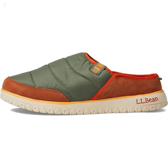 L.L.Bean Mountain Classic Quilted Slide Adobe/Deep Olive ID-stQhvGXw