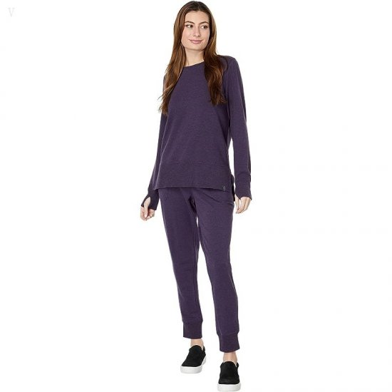 L.L.Bean Bean\'s Cozy Joggers Darkest Purple Heather ID-XIkfldbK