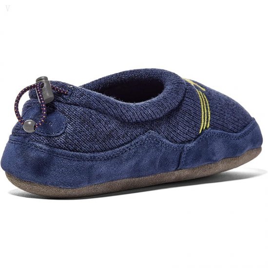 L.L.Bean Sweater Fleece Slipper Motif (Toddler/Little Kid/Big Kid) Bright Navy Fox ID-i0FuTL62