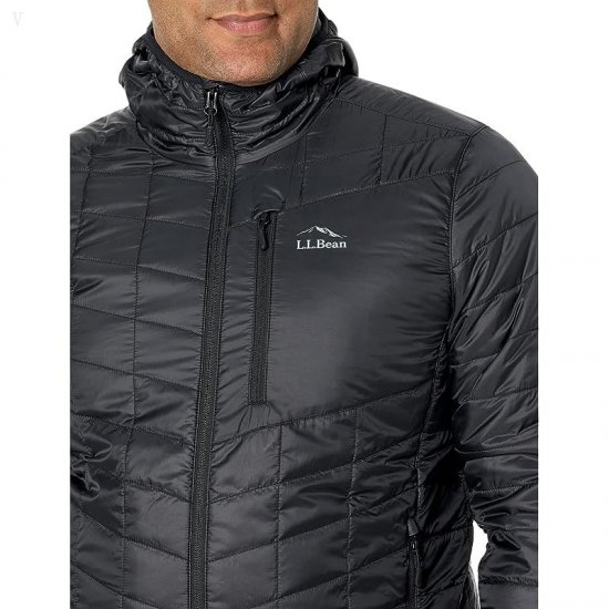 L.L.Bean Primaloft Packaway Hooded Jacket Black ID-my6V7PzH