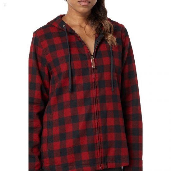 L.L.Bean Scotch Plaid Flannel Relaxed Fit Hoodie Rob Roy ID-udjQfBUw