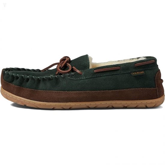 L.L.Bean Wicked Good Moccasins Black Spruce/Chocolate ID-QJIKHHAh