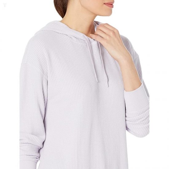 L.L.Bean Soft Stretch Waffle Hoodie Lilac Mist ID-TiEKINCR