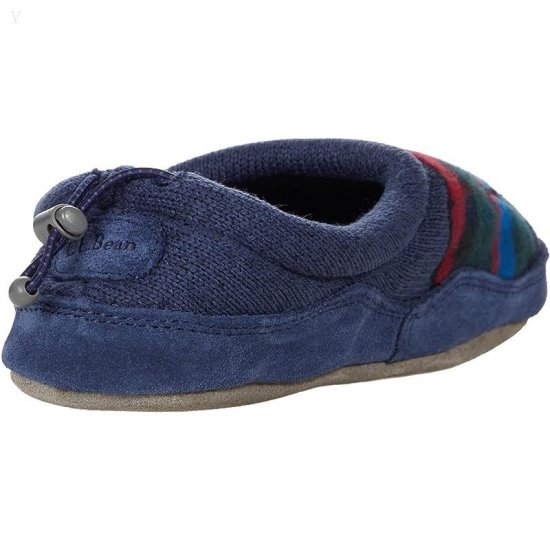 L.L.Bean Sweater Fleece Slipper Motif (Toddler/Little Kid/Big Kid) Bright Navy Polar Bear ID-d0XuFSPu