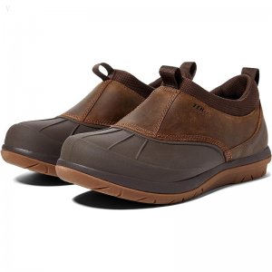 L.L.Bean Storm Chaser Shoe 5 Slip-On Toasted Coconut/Bean Boot Brown ID-QM2paIyQ