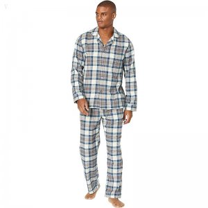 L.L.Bean Scotch Plaid Flannel Pajamas Regular Indigo Tartan ID-q9Z7rg4w