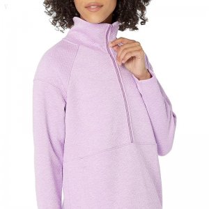 L.L.Bean FlexForward Quilted 1/2 Zip Pullover Lilac Heather ID-XPHy3jgi