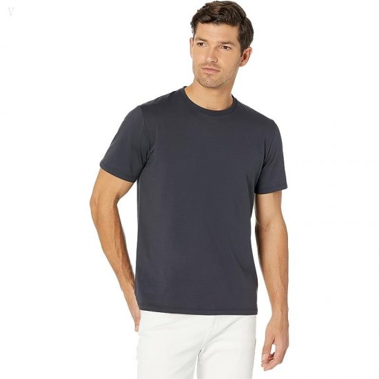 L.L.Bean Comfort Stretch Pima Short Sleeve Tee Shirt Coal ID-WplT7nUd