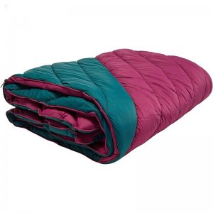 L.L.Bean Mountain Classic Camp Blanket Spruce/Rich Berry ID-v6m9RnTB