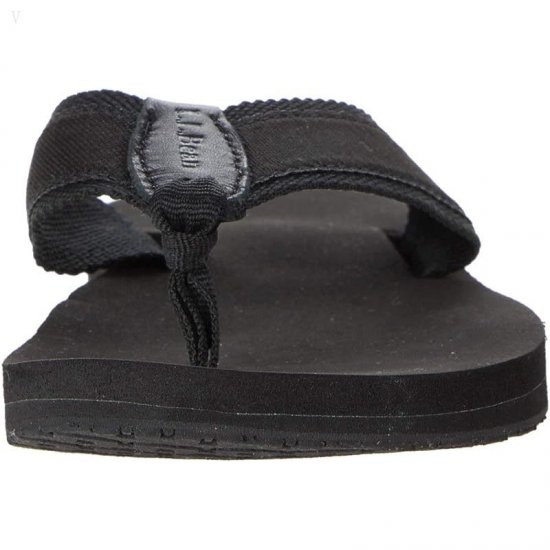 L.L.Bean Classic Maine Isle Flip Flop II Black ID-AmvgX5eD
