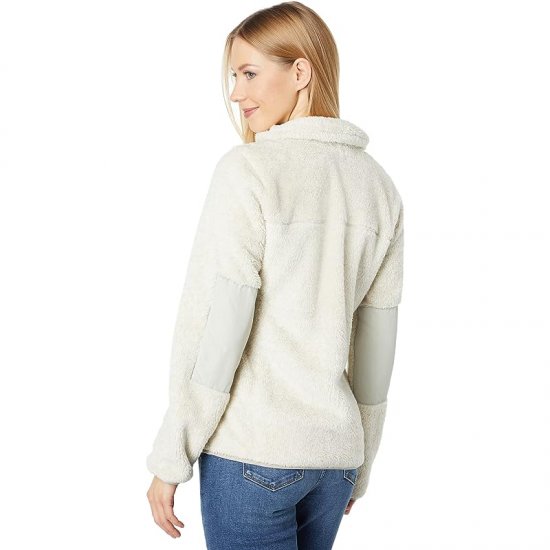 L.L.Bean Hi-Pile Fleece Full Zip Jacket Sailcloth Heather/Oyster ID-RhlSLNPI