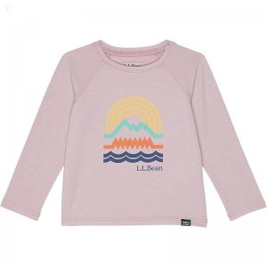 L.L.Bean Everyday Sun Smart Long Sleeve Tee (Toddler Light Mauve Geo ID-Btc1upVg