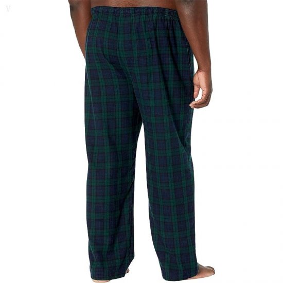 L.L.Bean Scotch Plaid Flannel Sleep Pants Tall Black Watch Tartan ID-HGbUzLBL