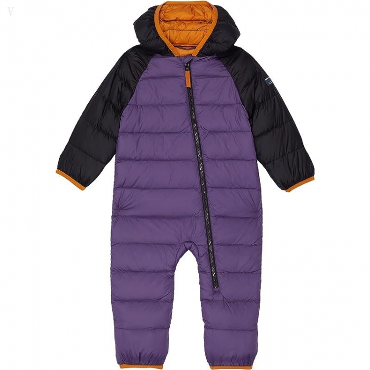L.L.Bean Ultralight 650 Down Color-Block Bunting (Infant) Black/Bright Purple ID-aPURbx1Q - Click Image to Close