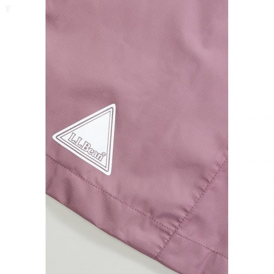 L.L.Bean Trail Model Rain Jacket Color-Block (Big Kids) Mauve Berry ID-l7gBulrc