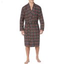 L.L.Bean Scotch Plaid Flannel Robe - Tall Grey Stewart ID-79pIOpLk