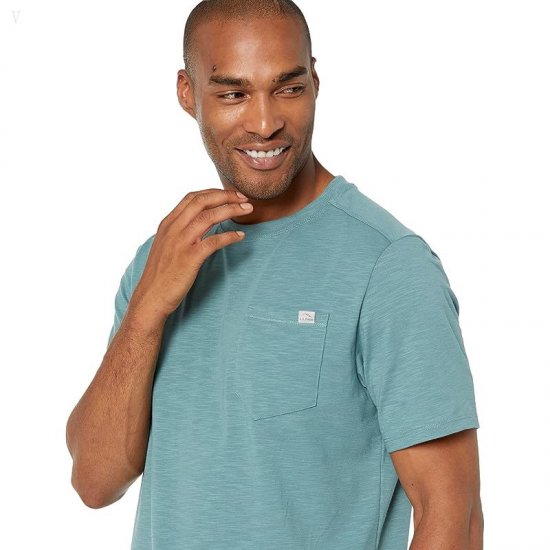 L.L.Bean Explorer Slub Tee Short Sleeve Soft Spruce ID-mygKDc9p