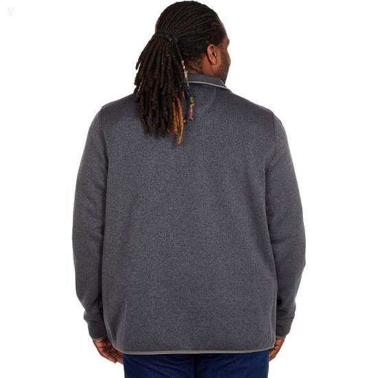 L.L.Bean Sweater Fleece Pullover - Tall Charcoal Gray Heather ID-9rvjDI8J