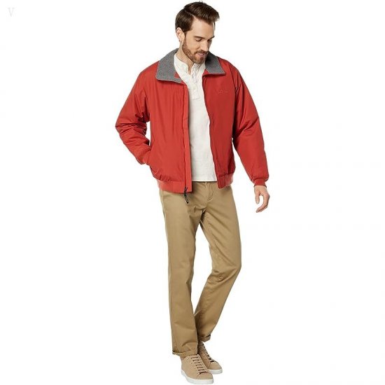 L.L.Bean Warm-Up Jacket Regular Rust Orange ID-GzN1sGl3