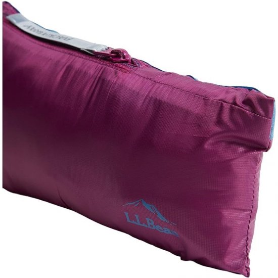 L.L.Bean Primaloft Packaway Hooded Color-Block Jacket (Little Kids) Dark Mulberry/Light Mauve ID-eg0QpXE9