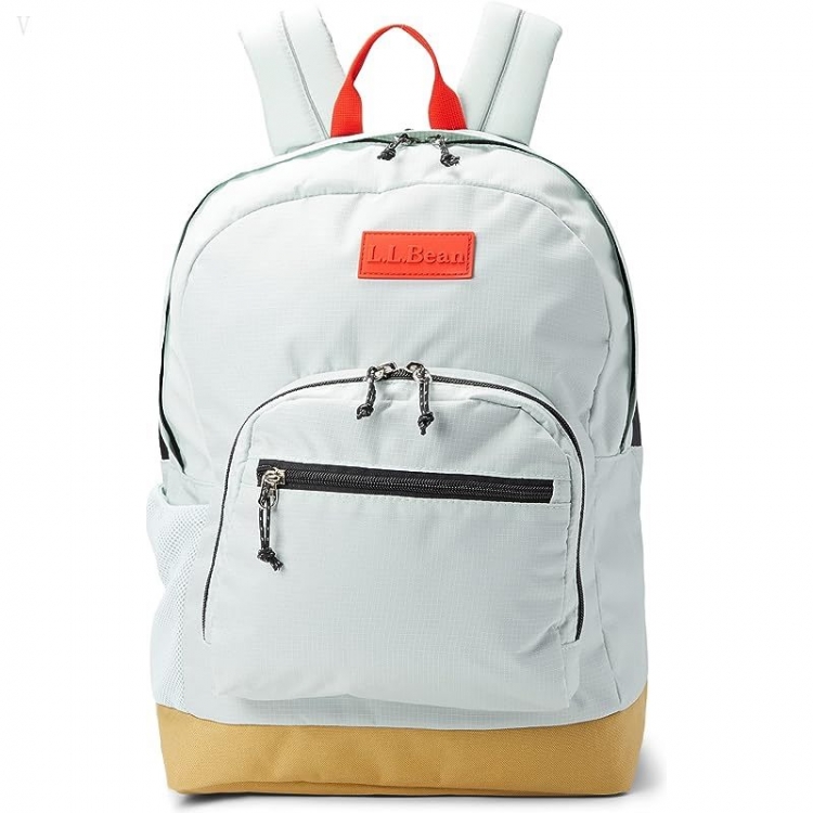 L.L.Bean Mountain Classic School Backpack Blue Haze/Canyon Khaki ID-GEHUiIRt - Click Image to Close