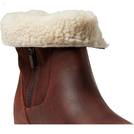 L.L.Bean Rugged Cozy Boot Mid Roll Down Russet Brown ID-V5Zgtdd9