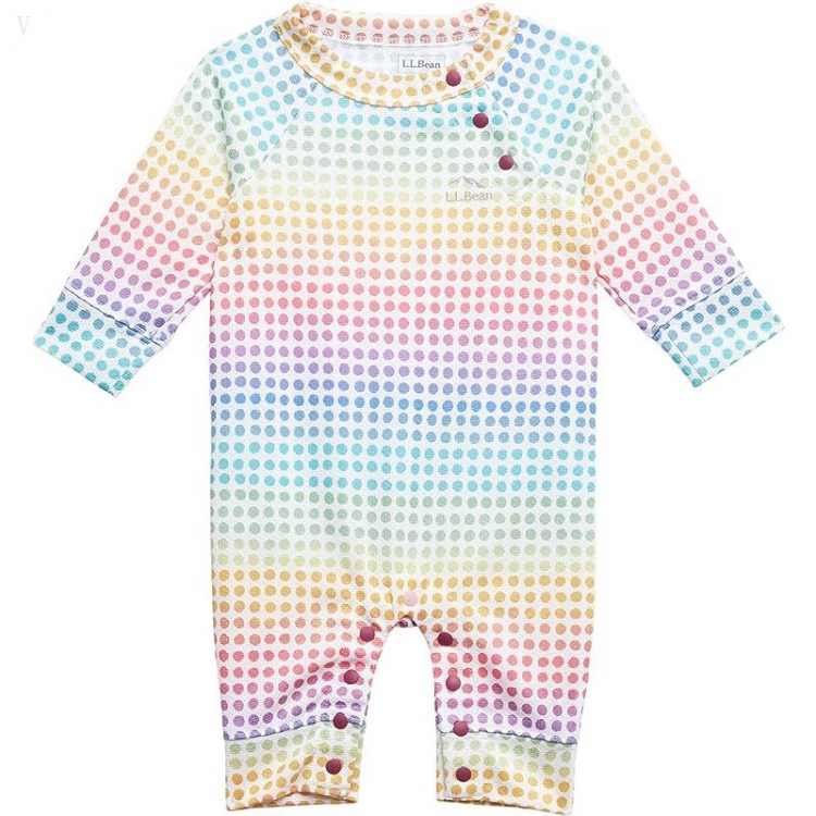 L.L.Bean Wicked Warm Underwear One-Piece Print (Infant) Rainbow Dots ID-oOwVpZfi - Click Image to Close