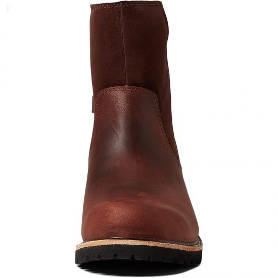 L.L.Bean Rugged Cozy Boot Mid Roll Down Russet Brown ID-V5Zgtdd9