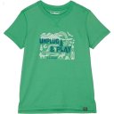 L.L.Bean Organic Short Sleeve Tee (Little Kids) Bright Elm Unplug and Play ID-XI67UPiQ