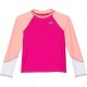 L.L.Bean Sun-and-Surf Swim Shirt (Little Kids) Wild Rose Color-Block ID-QcbBNXNU