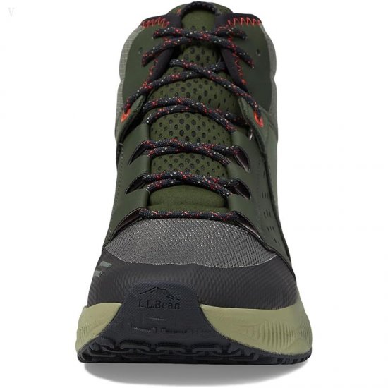 L.L.Bean Dirigo Trail Sneaker Boot Water Resistant Forest Shade/Dusty Olive ID-YOvsB2I6