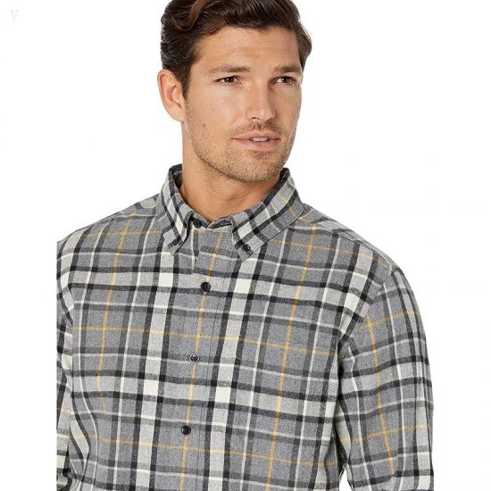 L.L.Bean Scotch Plaid Flannel Traditional Fit Shirt Bean of Freeport Gray ID-GYbcb5xO