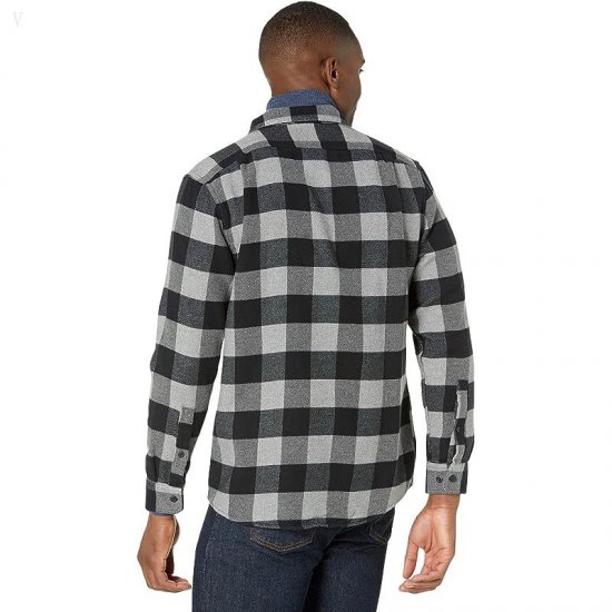 L.L.Bean Organic Flannel Shirt Slightly Fitted Regular Gray Heather ID-dhVSUg5g
