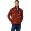 L.L.Bean Sweater Fleece Pullover Printed Light Mahogany Geo ID-NZon4b7y