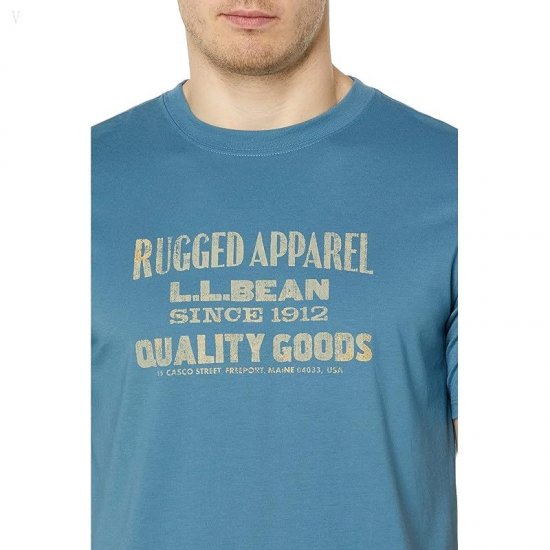 L.L.Bean Hunter\'s Graphic Tee Regular Iron Blue ID-AIR4mros