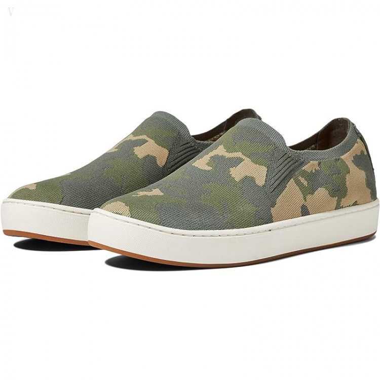 L.L.Bean Eco Bay Knit Sneaker Slip-On Deep Moss Camo ID-b8WCKSRN - Click Image to Close