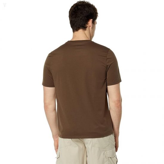 L.L.Bean Fishing Graphic Tee Shirt Short Sleeve Vintage Olive ID-o52eaoV9