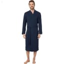 L.L.Bean Comfort Waffle Robe Regular Navy ID-vYrvmB0F
