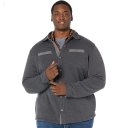 L.L.Bean Sweater Fleece Shirt Jacket - Tall Charcoal Gray Heather ID-GYOQIY45