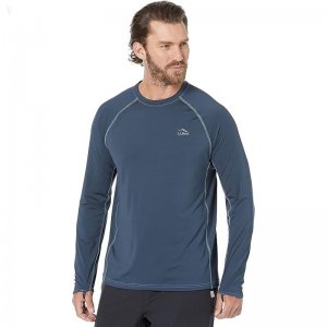 L.L.Bean Swift River Cooling Rashguard Regular Carbon Navy ID-bZ6gRjlL