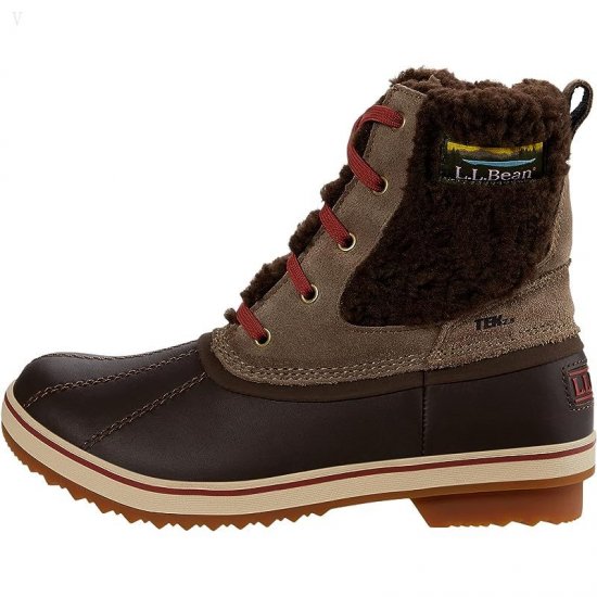 L.L.Bean Rangeley Pac Boot Ankle Water Resistant Insulated Taupe/Coffee Bean ID-HdFQeJ6v