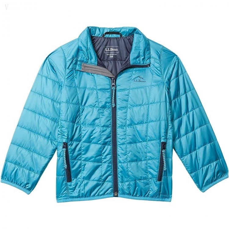 L.L.Bean PrimaLoft Packaway Jacket (Little Kids) Island Blue ID-JvFygKLF - Click Image to Close