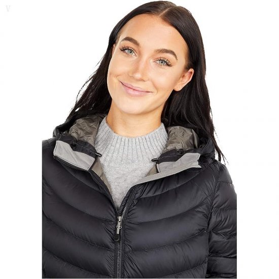 L.L.Bean Petite Ultralight 850 Down Hooded Coat Black ID-zclRBnN4
