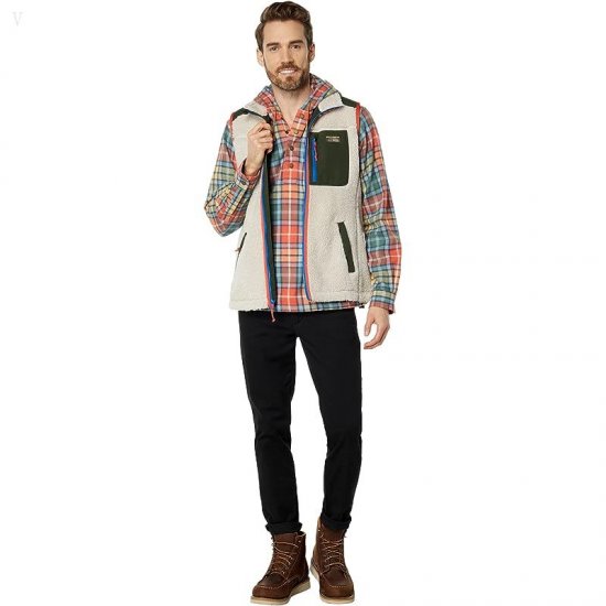 L.L.Bean Bean\'s Sherpa Vest Regular Soapstone ID-rch4o0qY