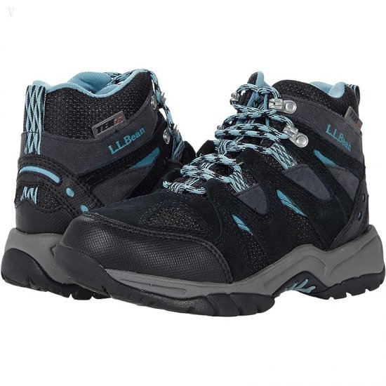 L.L.Bean Trail Model Hiker Water Resistant (Toddler/Little Kid/Big Kid) Black/Silver Blue ID-um4oPs3N