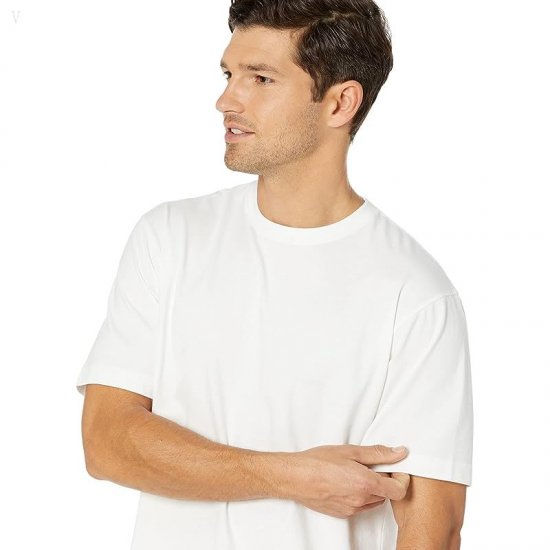 L.L.Bean Carefree Unshrinkable T-Shirt without Pocket Short Sleeve White ID-9canMIwz
