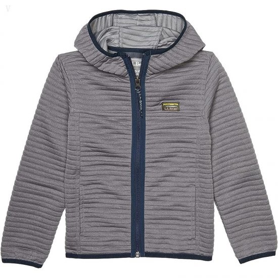 L.L.Bean Airlight Full Zip Color-Block (Little Kids) Platinum ID-Rofh7knO
